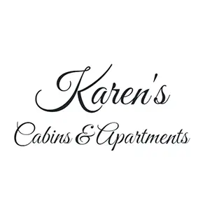 advertising logo for Karen's Cabins