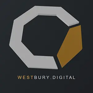 advertising logo for Westbury Digital